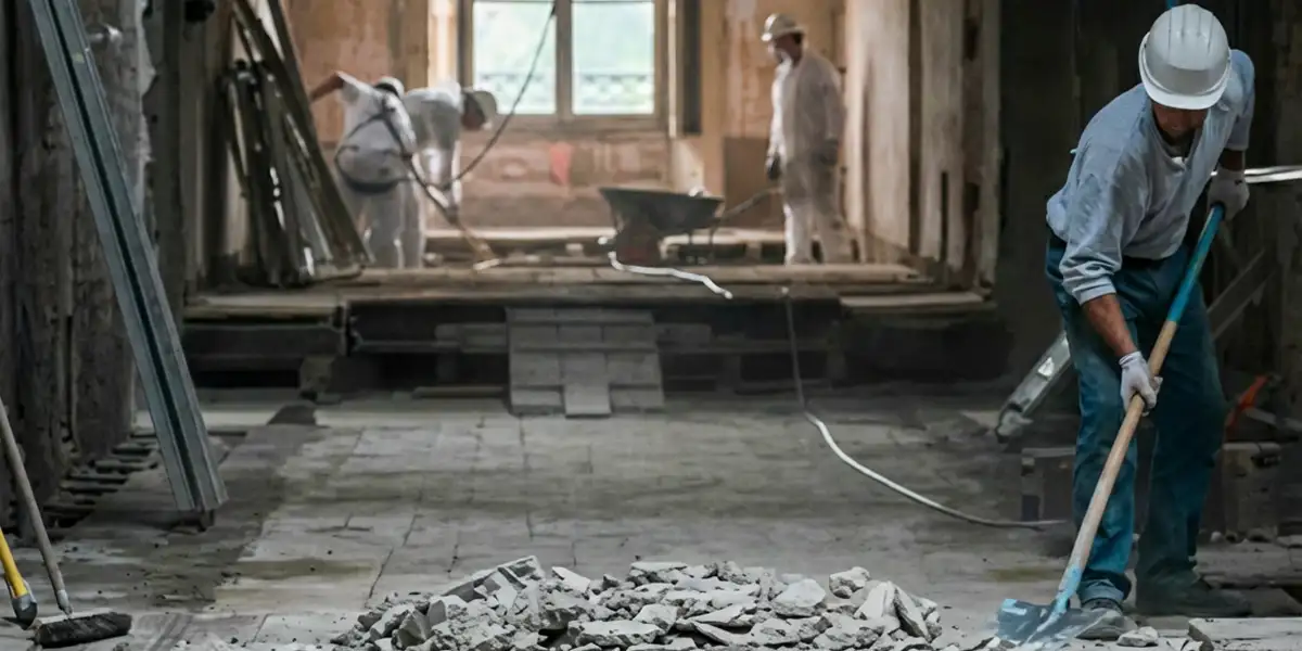 fire damage restoration professionals performing structural cleanup and restoration after a fire in Minneapolis, MN