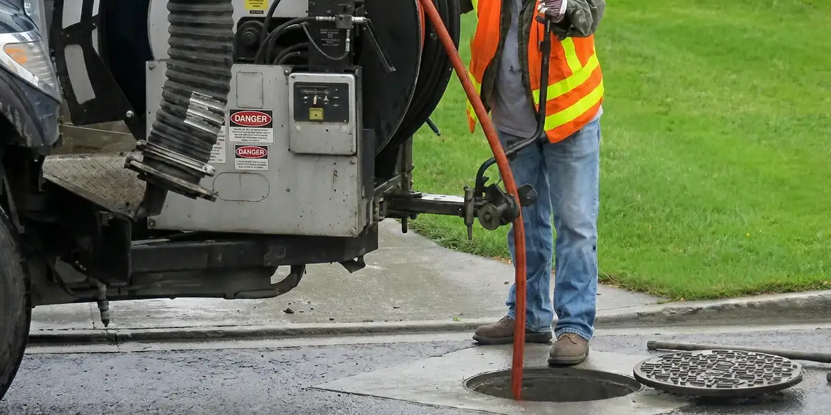 sewage clean up professionals using industrial equipment to remove contaminated wastewater in Minneapolis, MN